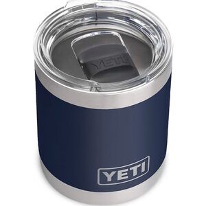 YETI Rambler 10 oz Lowball Tumbler Navy Blue w/ MagSlider Lid